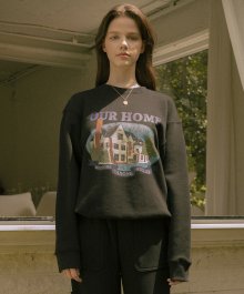 A3432 Our Home sweatshirt_Black