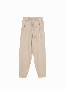 MATIN SOLID LOGO JOGGER PANTS IN BEIGE