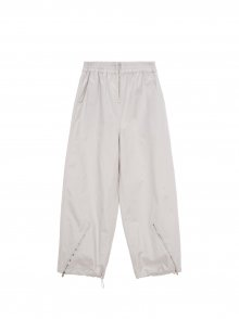 ZIPPER BANDING PANTS IN IVORY