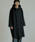 말렌(MALEN) unisex trench hood coat black