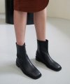 ANDY Square ankle boots - 2.5cm 스퀘어 블랙 앵클부츠