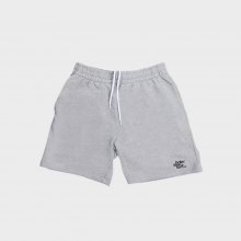 SMILE LOGO SWEAT SHORT PANTS - grey