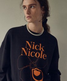 NICOLE FLOWER SWEATSHIRT_ORANGE