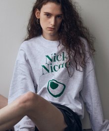 NICOLE FLOWER SWEATSHIRT_MELANGE