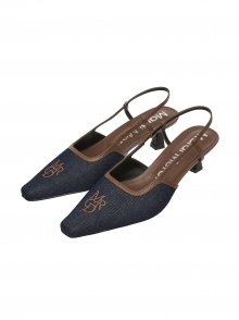 SLING BACK MRCD_NAVY BROWN