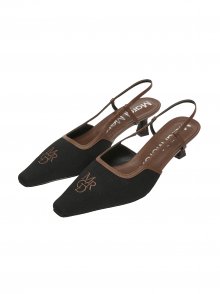 SLING BACK MRCD_BLACK BROWN