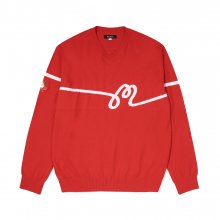 M 스크립트 스웨터 RED (MAN)