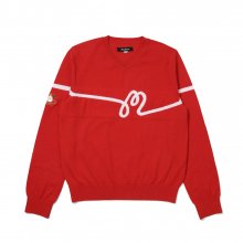 M 스크립트 스웨터 RED (WOMAN)
