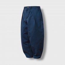 Waving Strap Volume Pants - Navy