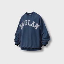 Applique Big Logo Sweat Shirt - Deep Blue