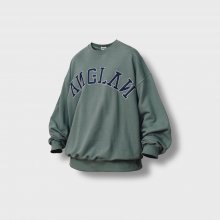 Applique Big Logo Sweat Shirt - Olive Green