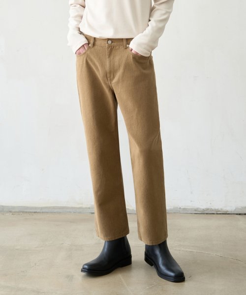 Прямые джинсы нейтрального цвета [BEIGE]