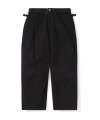 Naive Belted Twill Pants Black