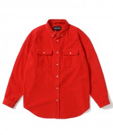 Corduroy Shirts Red
