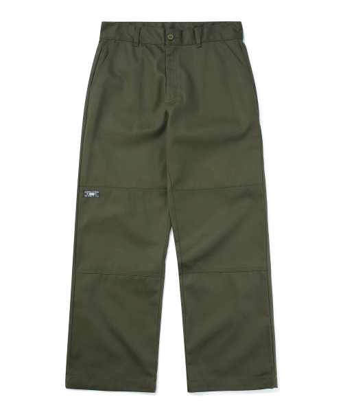 Свободные брюки NYC LABEL CP DOUBLE KNEE PANTS Dark Khaki