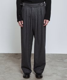 22fw wool gurkha trouser charcoal
