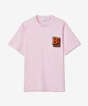 버버리(BURBERRY) 여성 로고 프린팅 반소매 티셔츠 - 핑크 / 8050950