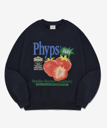 STRAWBERRY MARKET CREWNECK NAVY