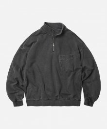 PIGMENT HALF ZIP SWEATSHIRT _ CHARCOAL