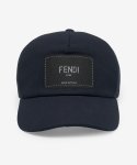 펜디(FENDI) 공용 캔버스 볼캡 - 블루 / FXQ768AIKHF0QA2