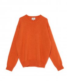 Kid Mohair Crew Neck Knit (Orange)