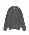 Wool Polo Knit (Melange Grey)