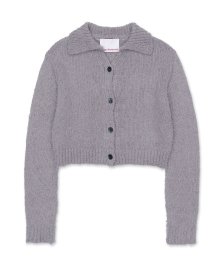 WIDE COLLAR CARDIGAN GREY (AM2CFUK603A)