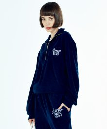 TERRY HALF ZIP NAVY (AM2CFUM406A)