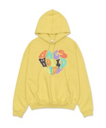 RAINBOW HEART HOODIE YELLOW (AM2CFUM400A)