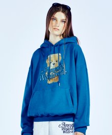 TEDDY BEAR HOODIE BLUE