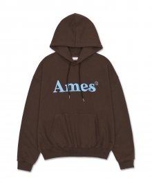 BASIC LOGO HOODIE BROWN