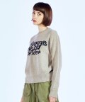 SIGNATURE LOGO WOOL SWEATER BROWN