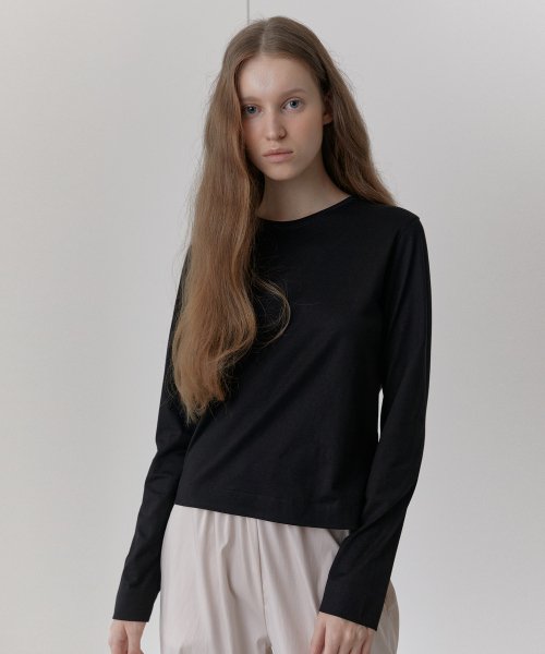 Silket Essential Long Sleeve T-shirts (Black)