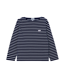 BORDER STRIPE LONG SLEEVE navy