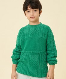 플래그 케이블 스웨터