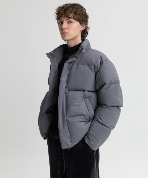 MUSINSA | INSILENCE Essential Down Jacket LAVA GRAY