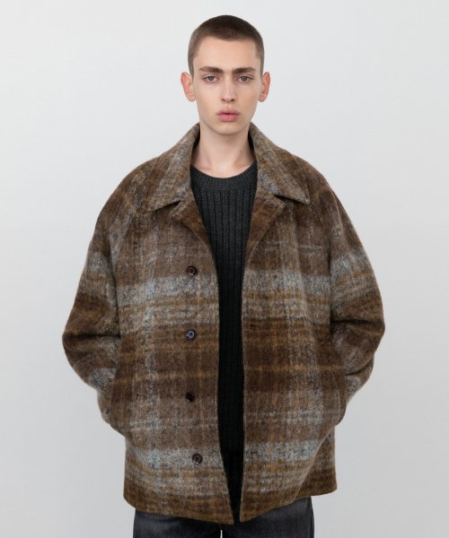 Полупальто балмакаан из альпаки BROWN