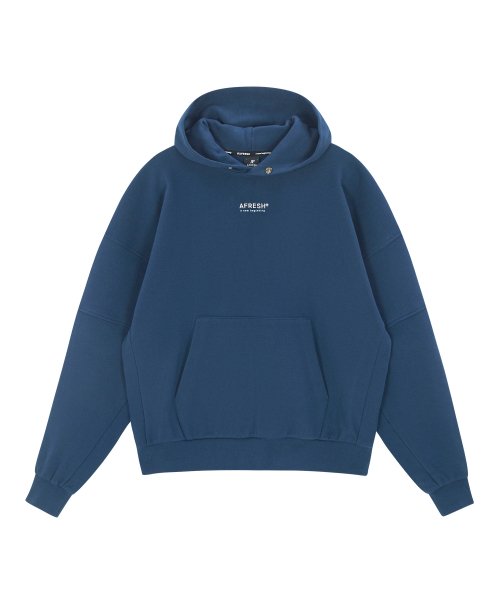 MUSINSA | AFRESH Essential Dolman Hooded T-shirt_Deep Blue