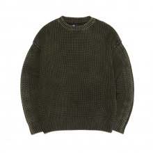 STONEWASHED PULLOVER SWEATER KHAKI_FN4KT01U