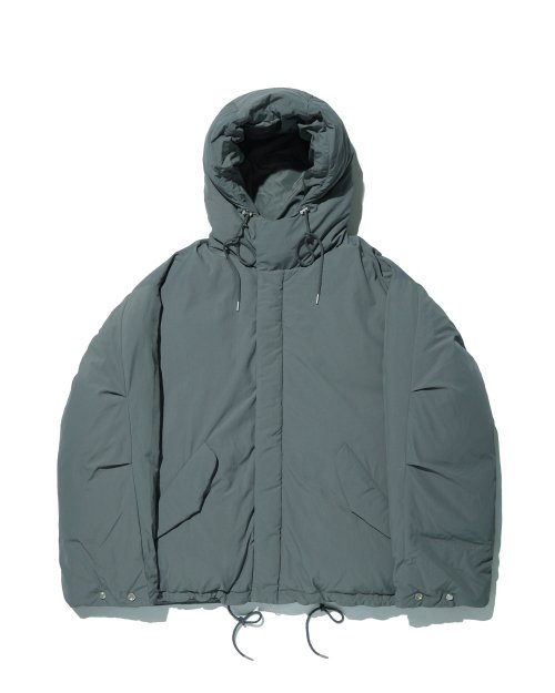 OVERSIZED M65 HOOD SHORT DOWN PARKA GREY