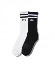 [ONEMILE WEAR] 2PACK SMALL ARCH SOCKS WHITE / BLACK