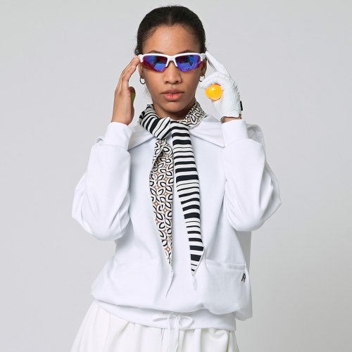 AW22TL02 рубашка с матросским воротником и шарфом_Off White