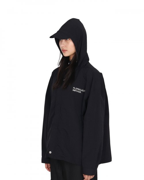 P.P SERVICE WIND JACKET, BLACK