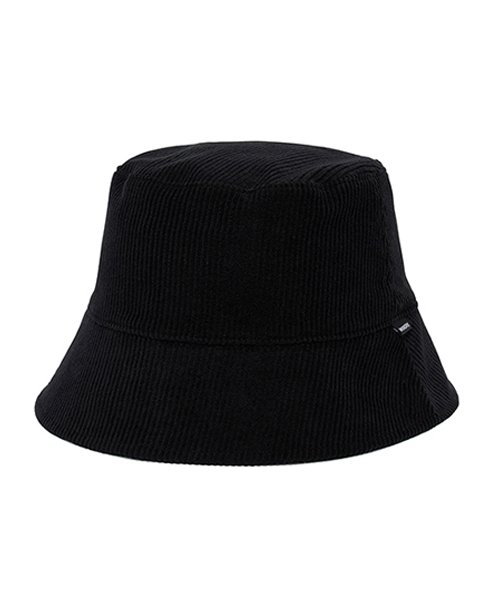 Black corduroy store bucket hat