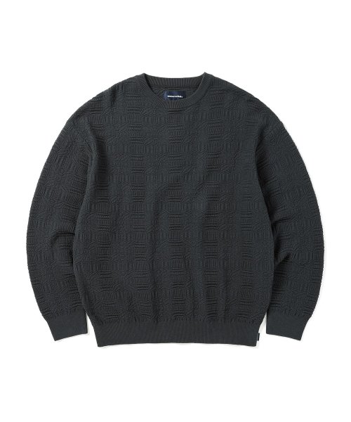 MUSINSA | thisisneverthat® Coverlet Sweater Charcoal