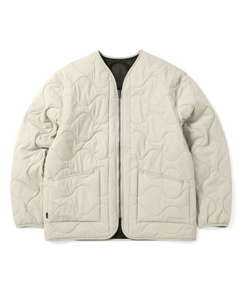 MUSINSA | thisisneverthat® POLARTEC® Reversible Quilted Jacket Stone