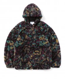 Floral Faux Fur Jacket Multi