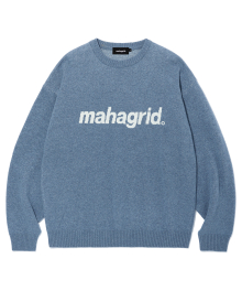 BASIC LOGO KNIT SWEATER BLUE(MG2EFMK620A)