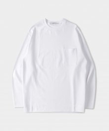 오버사이즈 롱슬리브 티셔츠 PURE WHITE