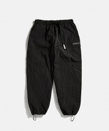 Nylon Track Pants Black